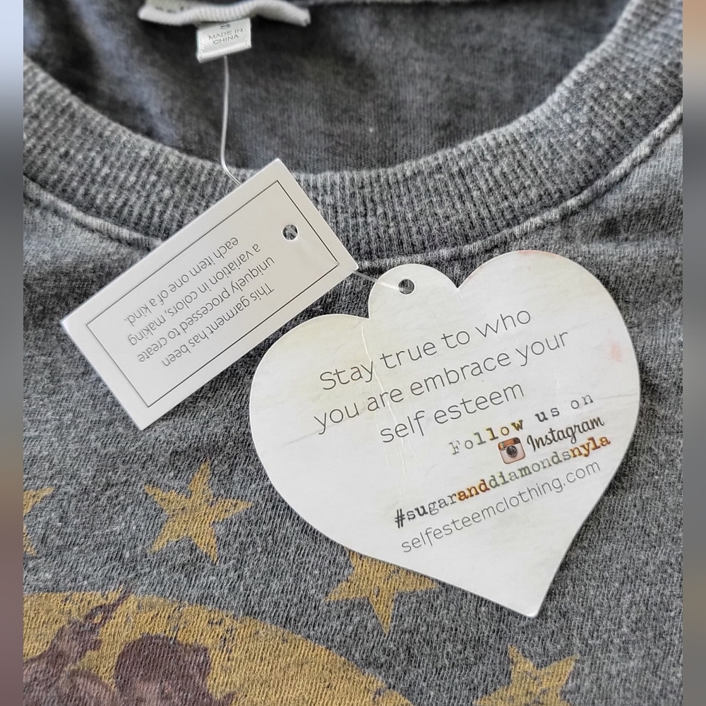 self esteem T Shirts Size Small Dark Gray - Picture 5 of 5